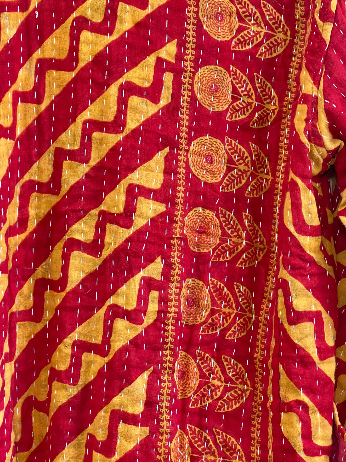 Vintage Cotton Kantha Reversible Jacket ~ No 26