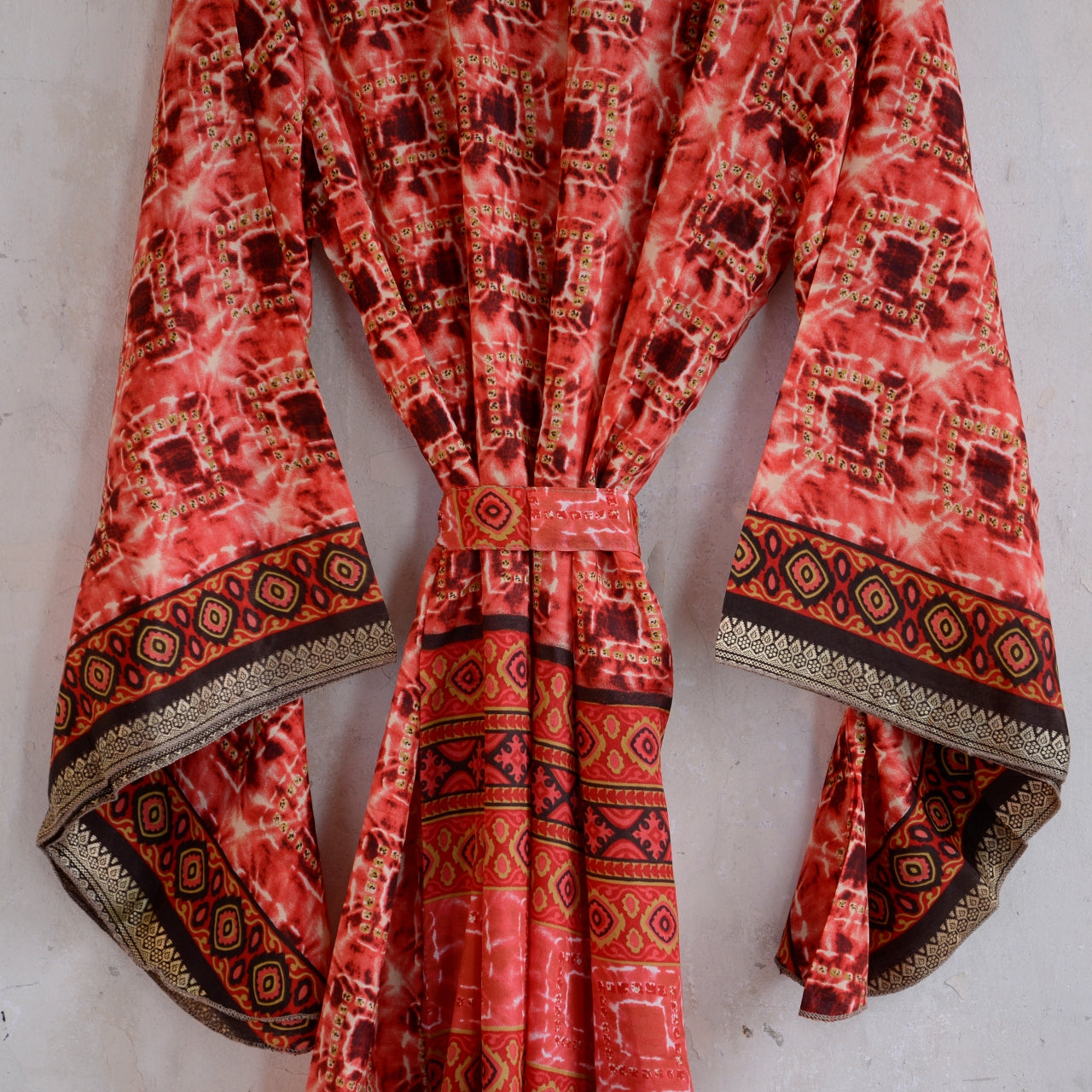 Vintage Silk Batwing Kimono - FF