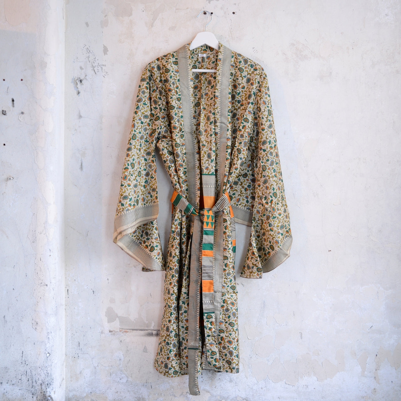 Vintage Silk Batwing Kimono - E