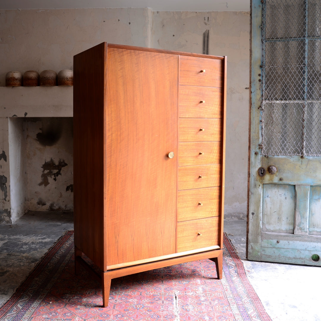 Mid-Century Wardrobe with Drawers