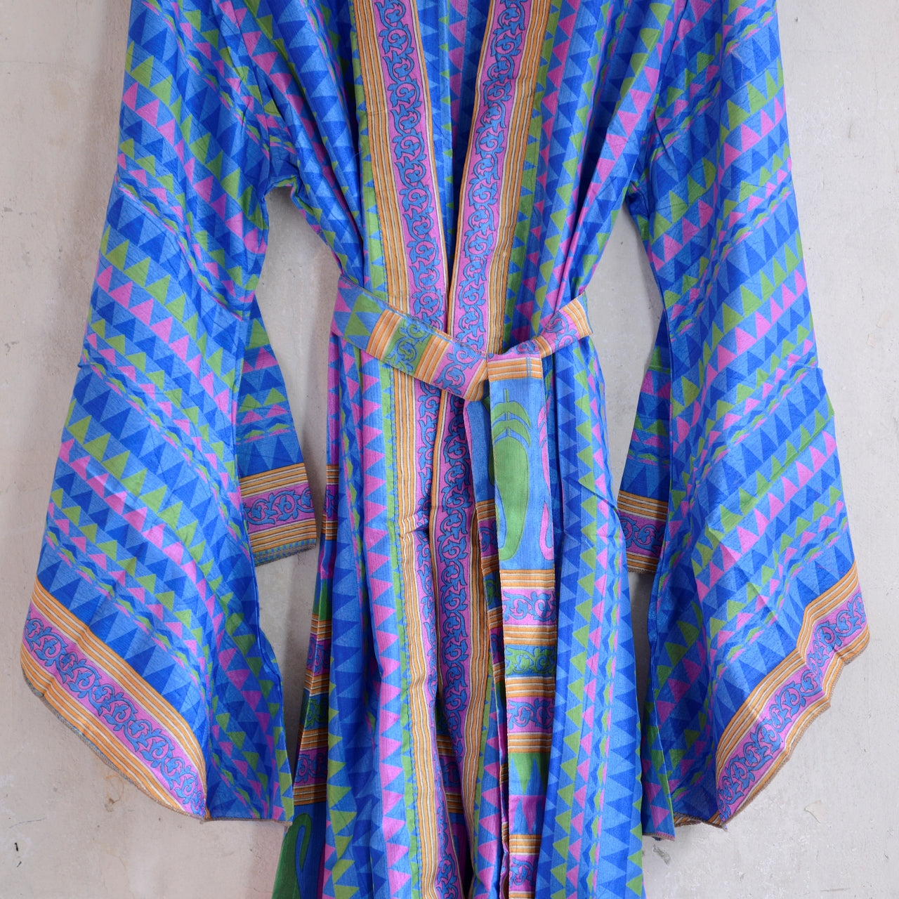 Vintage Silk Batwing Kimono - KK