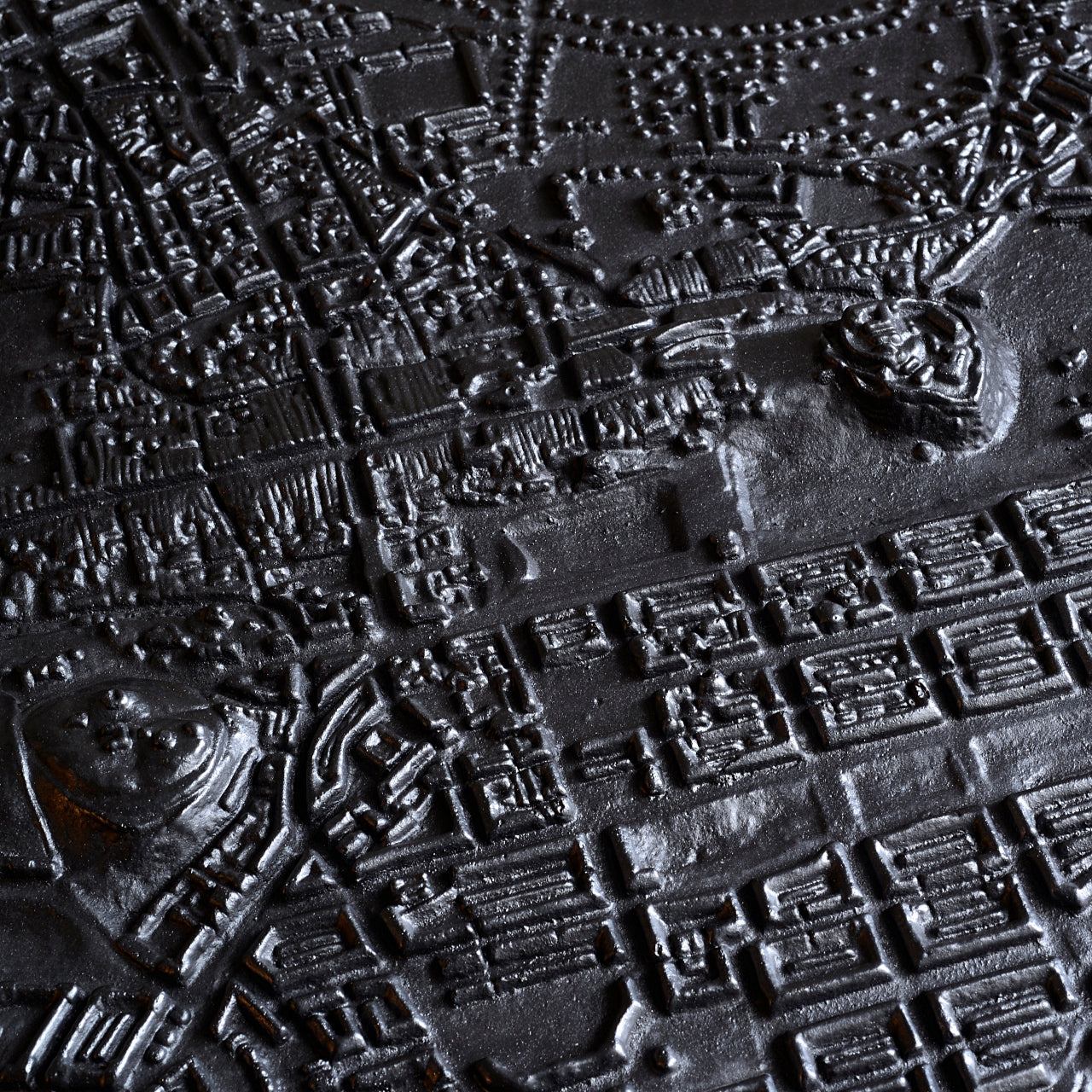 Cast Iron Relief Map Plan of 1830’s Edinburgh