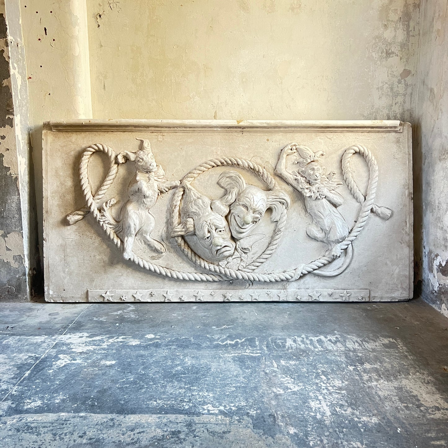 Large Plaster “Comedy & Tragedy” Theatre Panels