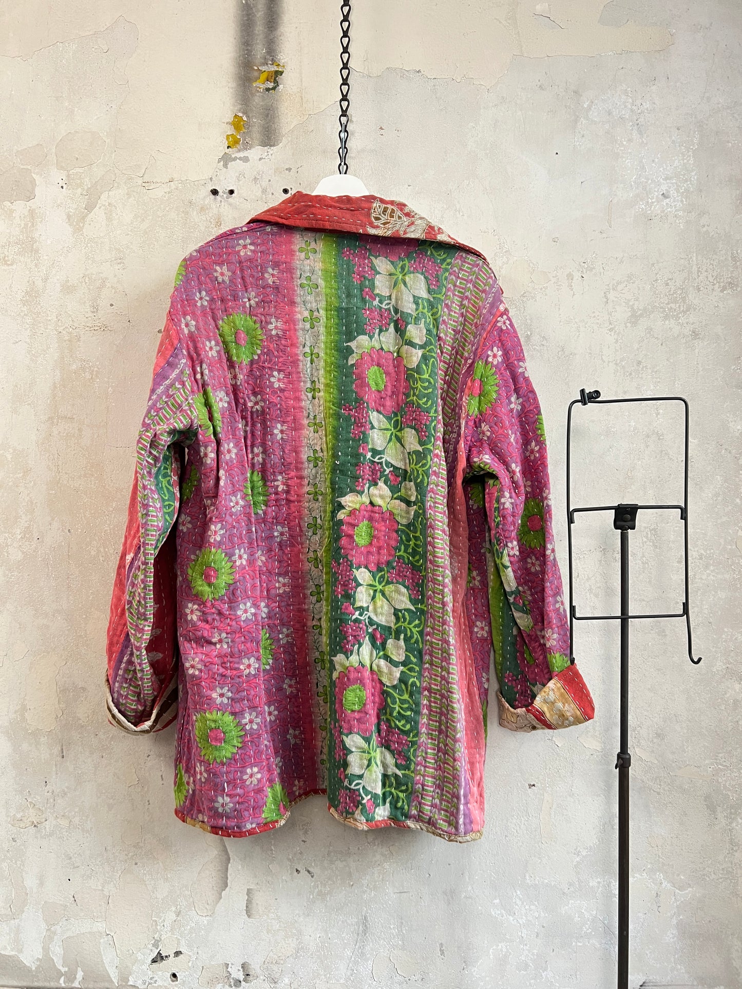 Vintage Cotton Kantha Reversible Jacket ~ No 10