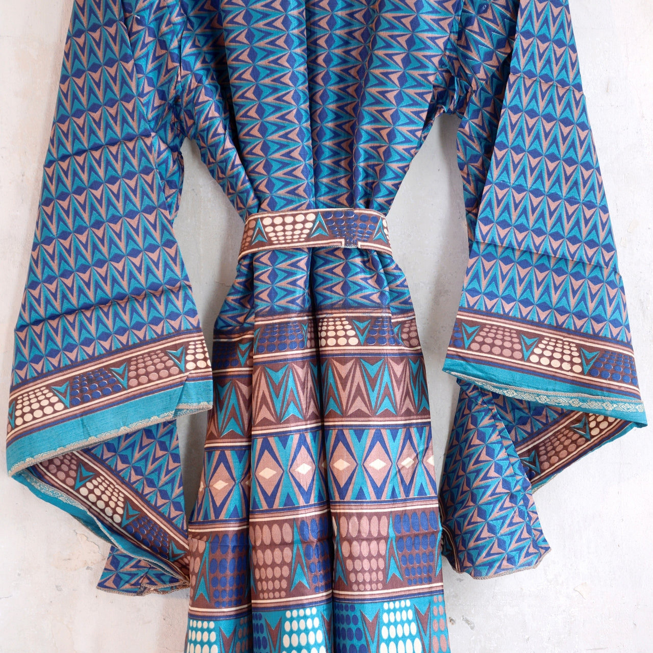 Vintage Silk Batwing Kimono - NN