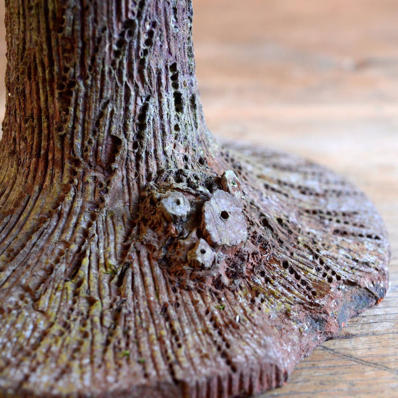 French Faux Bois Planter or Bird Bath