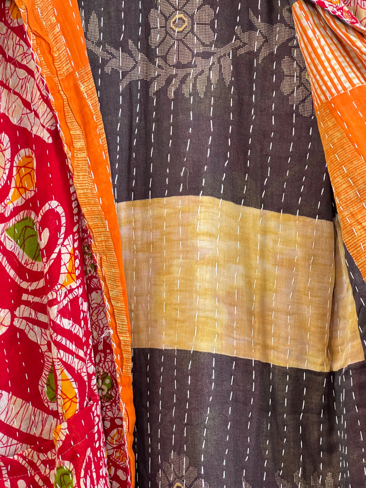 Vintage Cotton Kantha Reversible Jacket ~ No 24