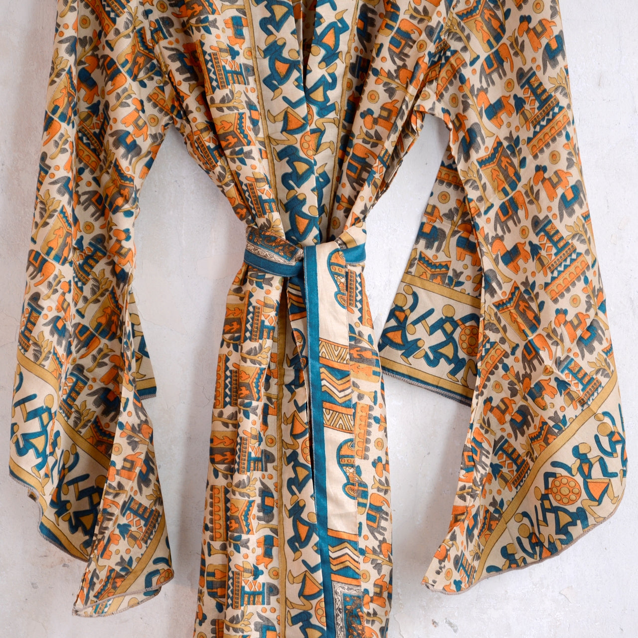 Vintage Silk Batwing Kimono - CC