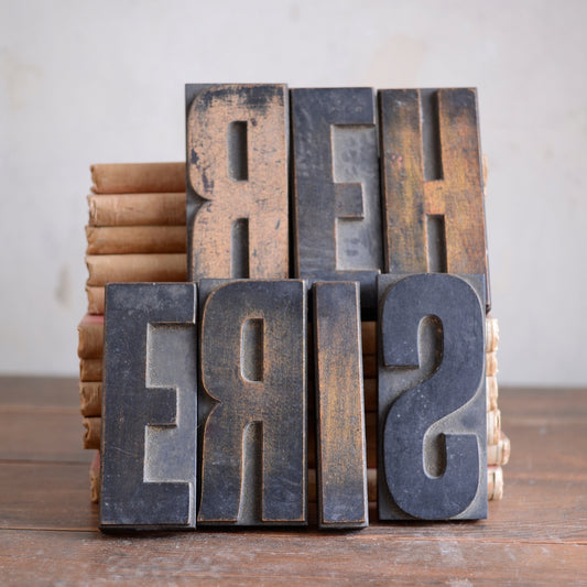 1920’s Wooden Letterpress Type - 15cm
