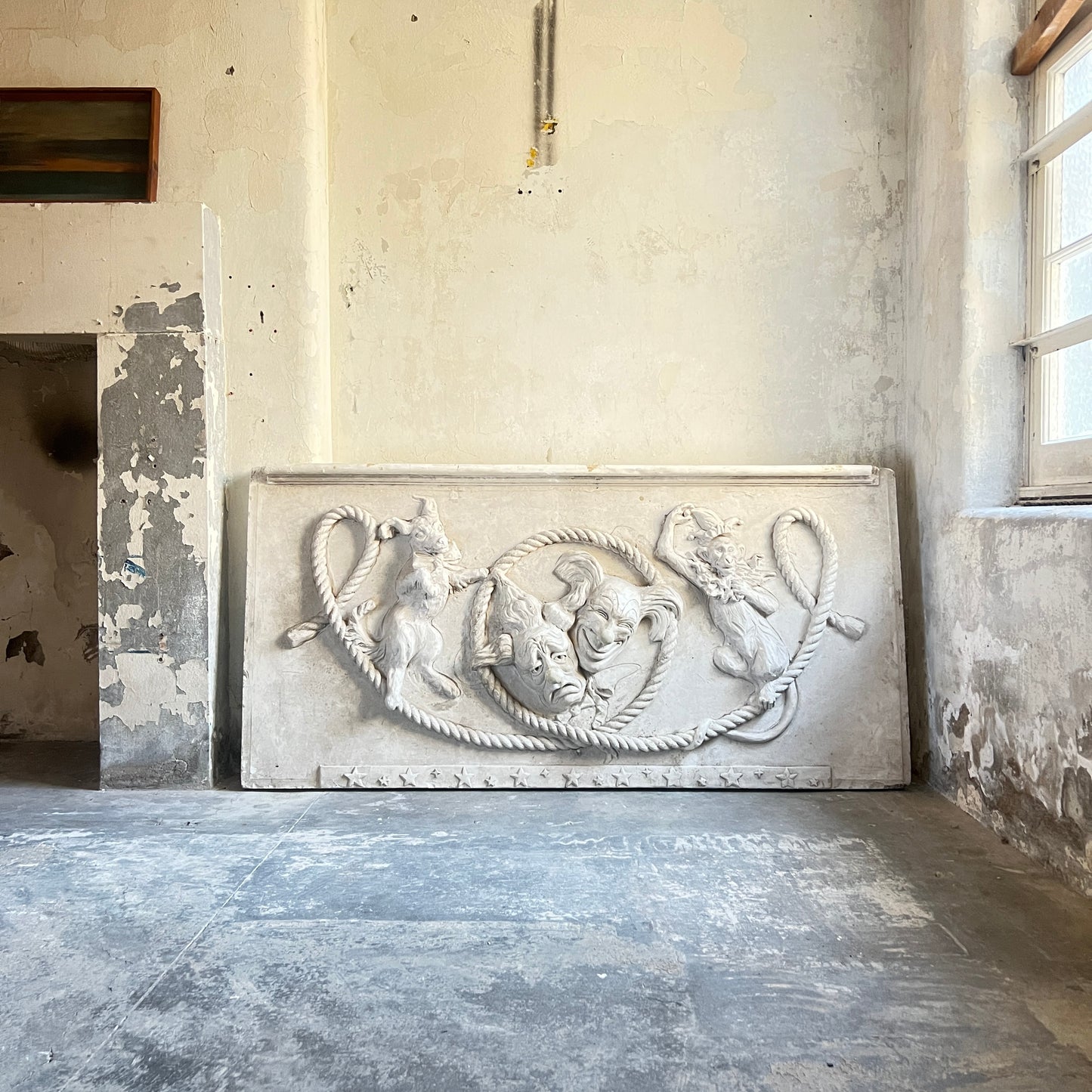 Large Plaster “Comedy & Tragedy” Theatre Panels