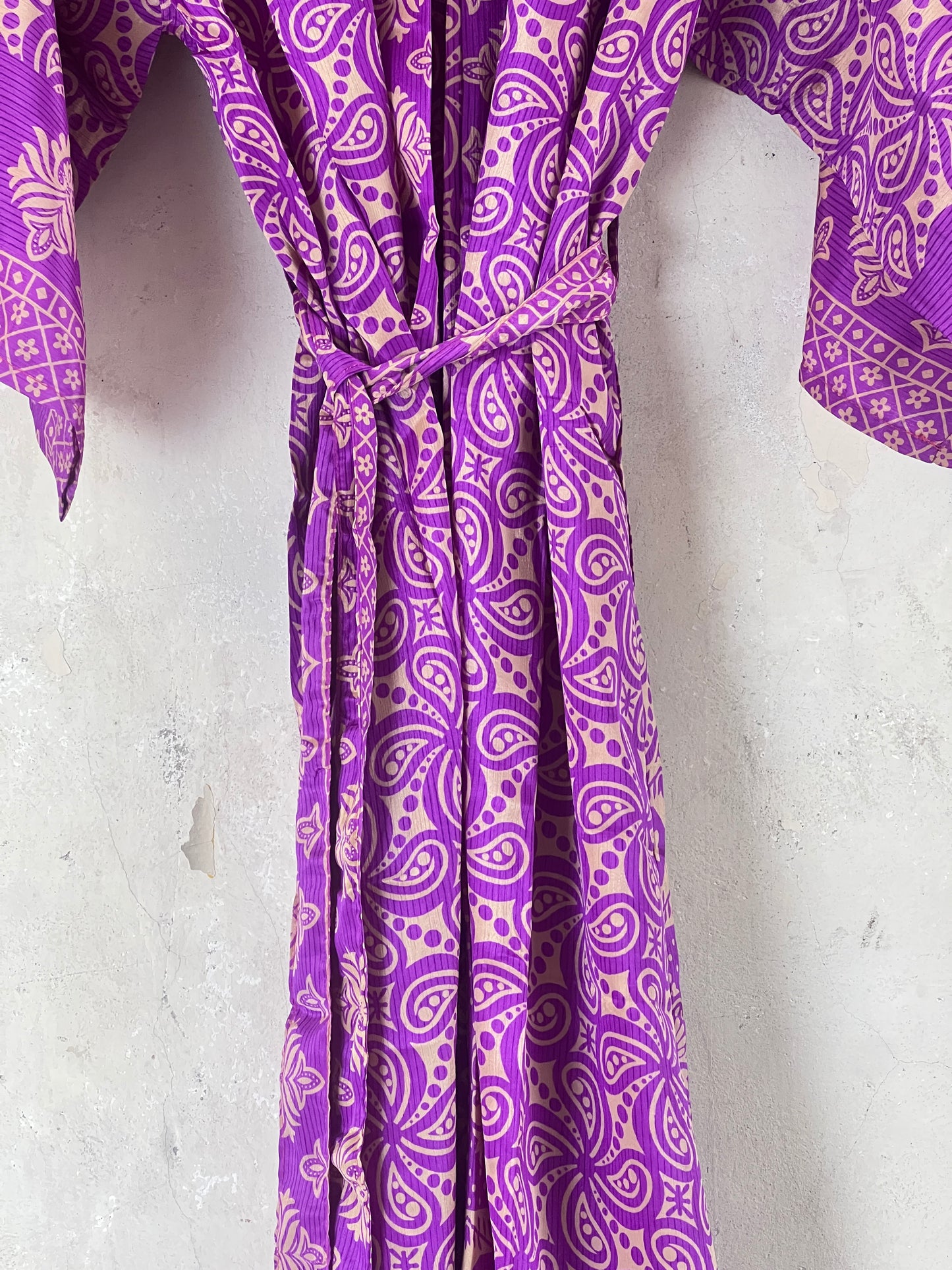 Long Vintage Silk Kimono