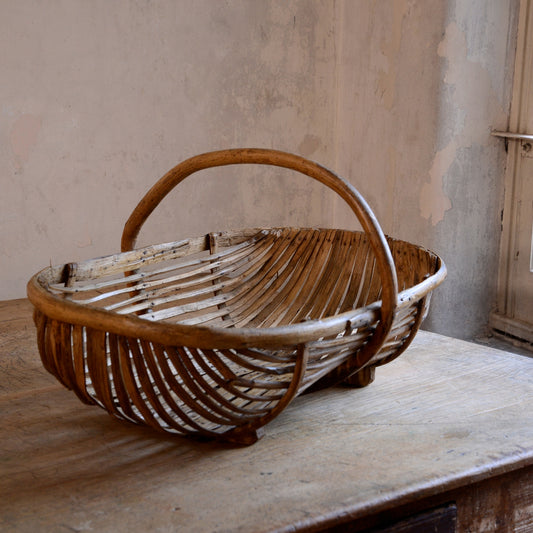 Open Weave Walnut Pickers Basket