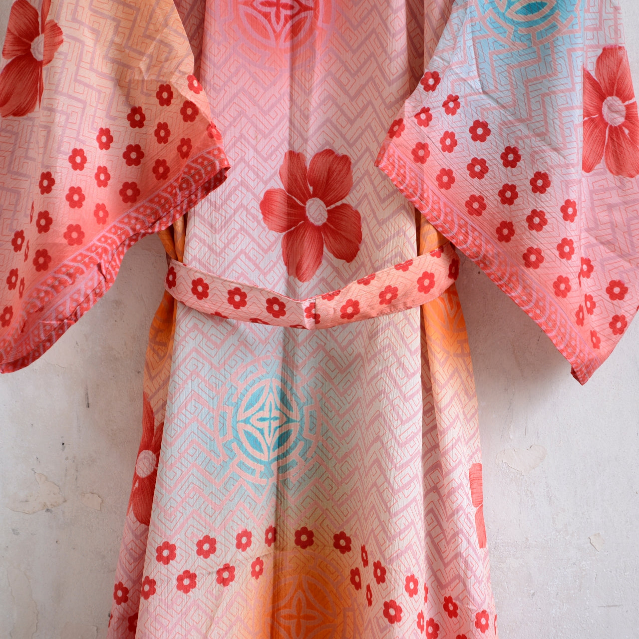 Long Vintage Silk Kimono