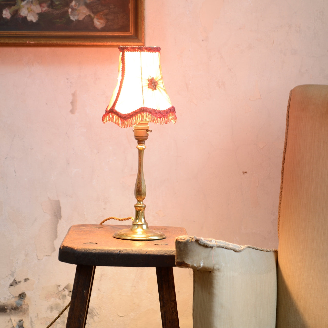 Small Brass Table Lamp