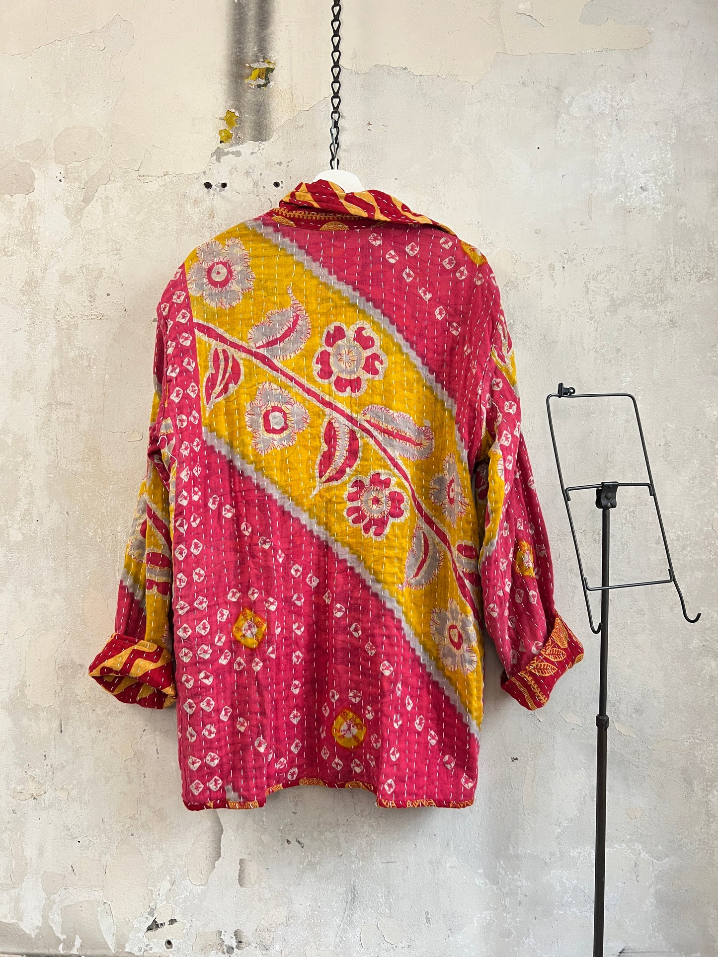 Vintage Cotton Kantha Reversible Jacket ~ No 26