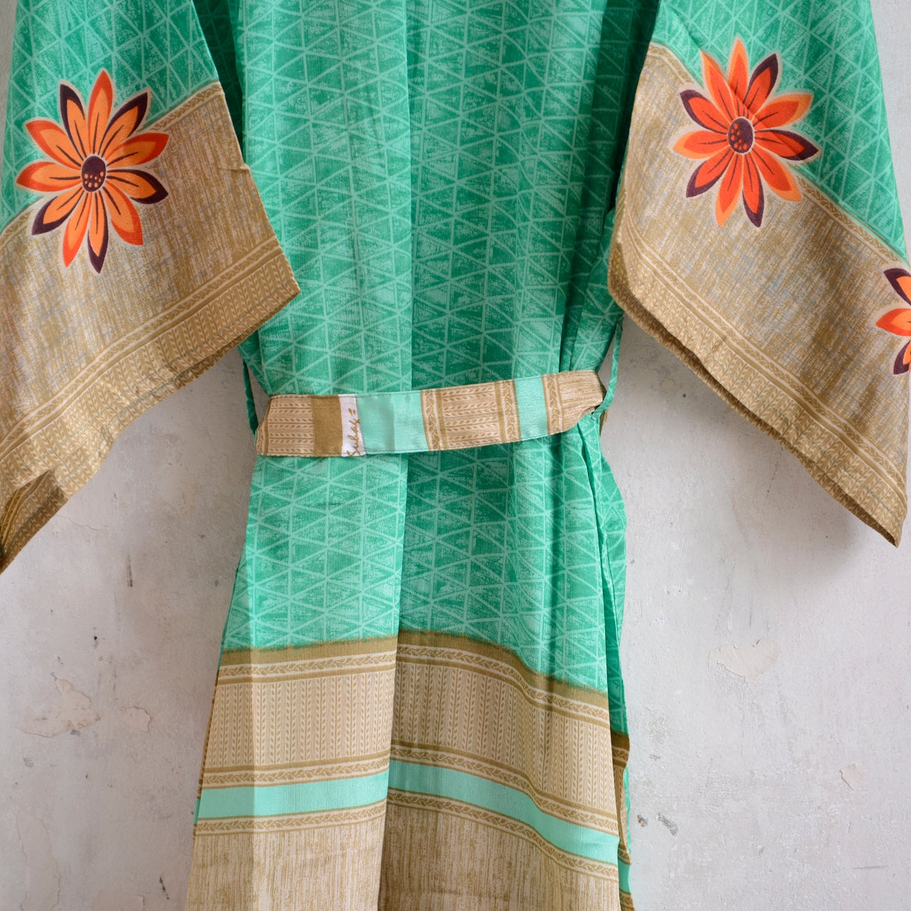 Long Vintage Silk Kimono