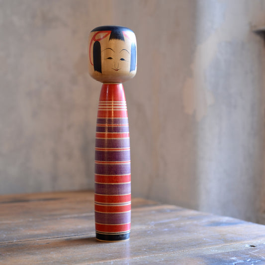 Traditional Japanese Folk Art Kokeshi Doll - 5