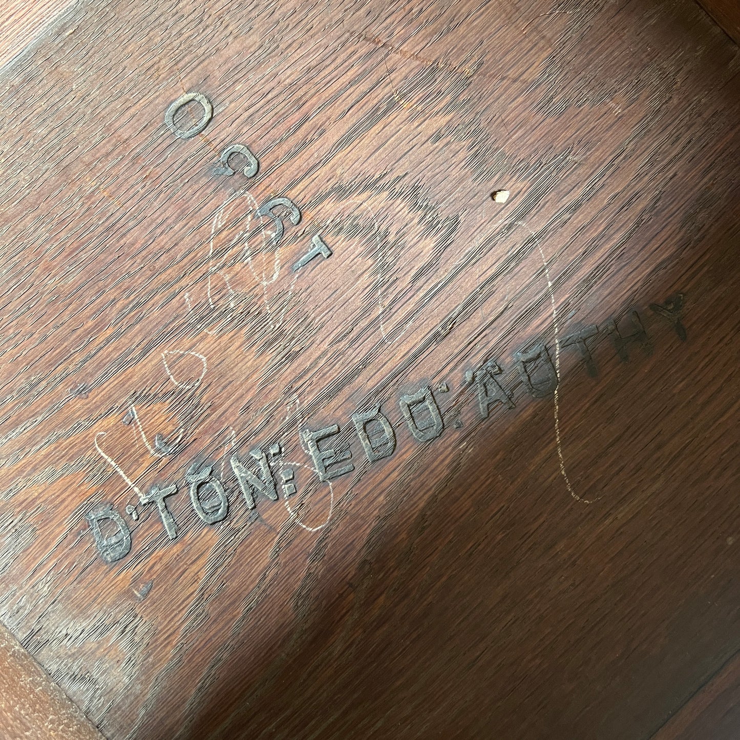 1930’s Oak School Stool