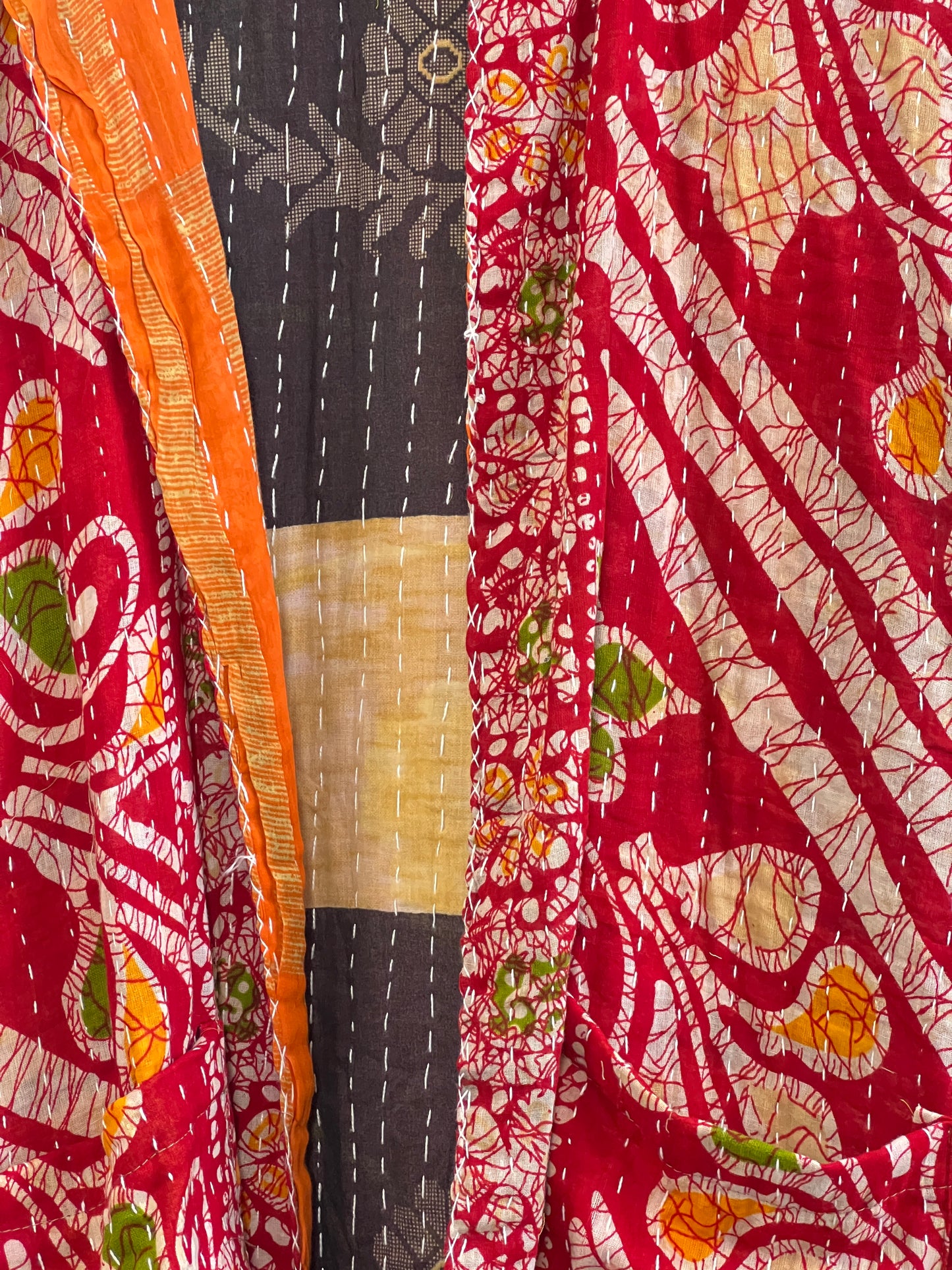 Vintage Cotton Kantha Reversible Jacket ~ No 24