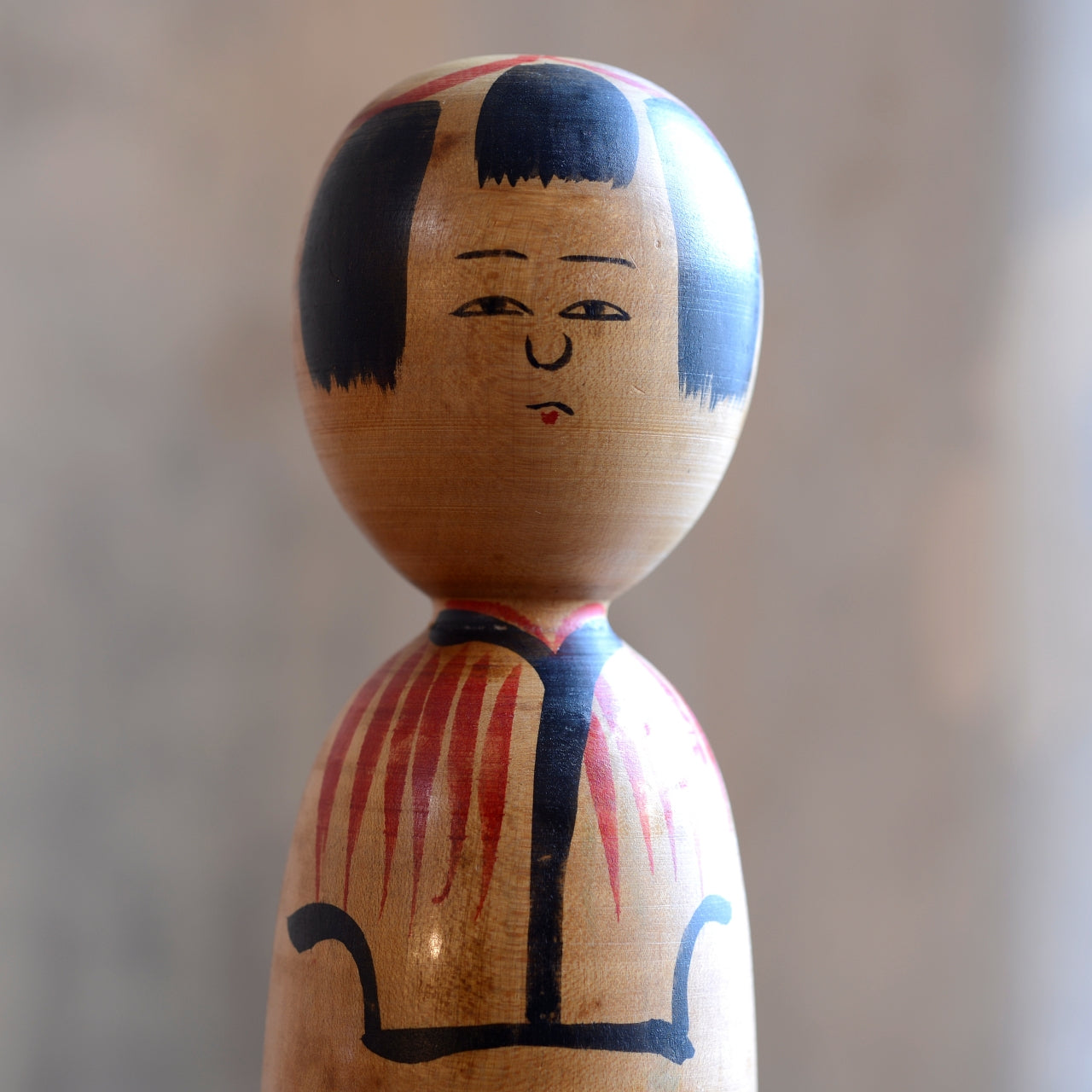 Traditional Japanese Folk Art Kokeshi Doll - 3