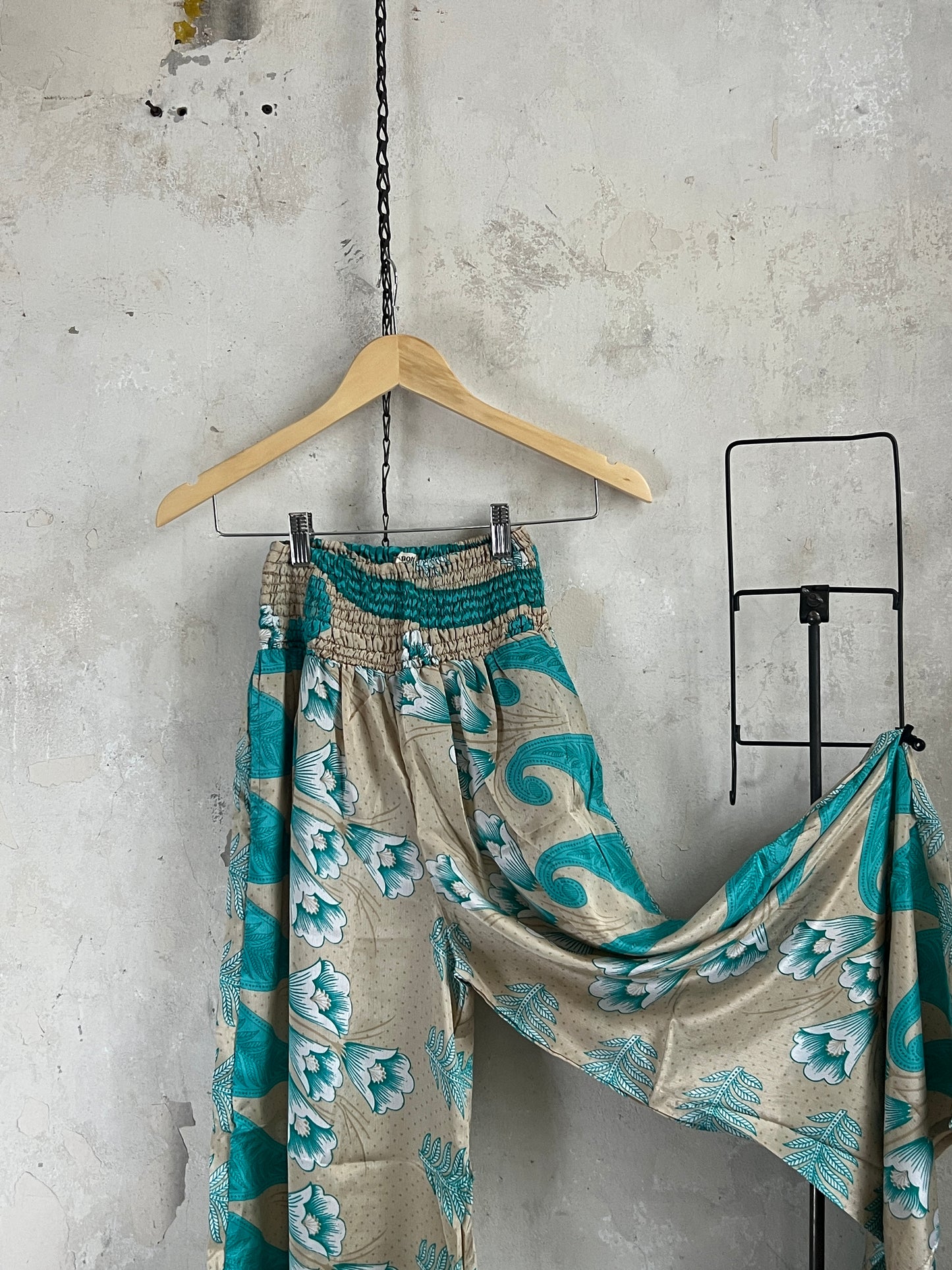 Vintage Silk Trousers & Shirt Co-ordinated Set