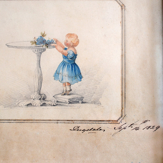 Small Girl on Stool | English School c1829