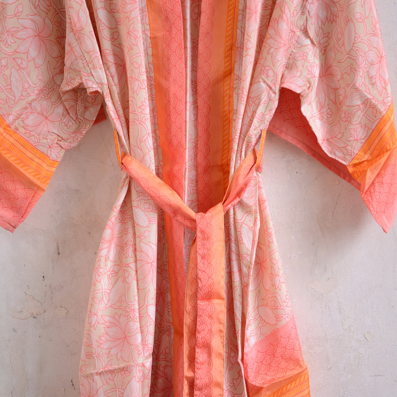 Long Vintage Silk Kimono