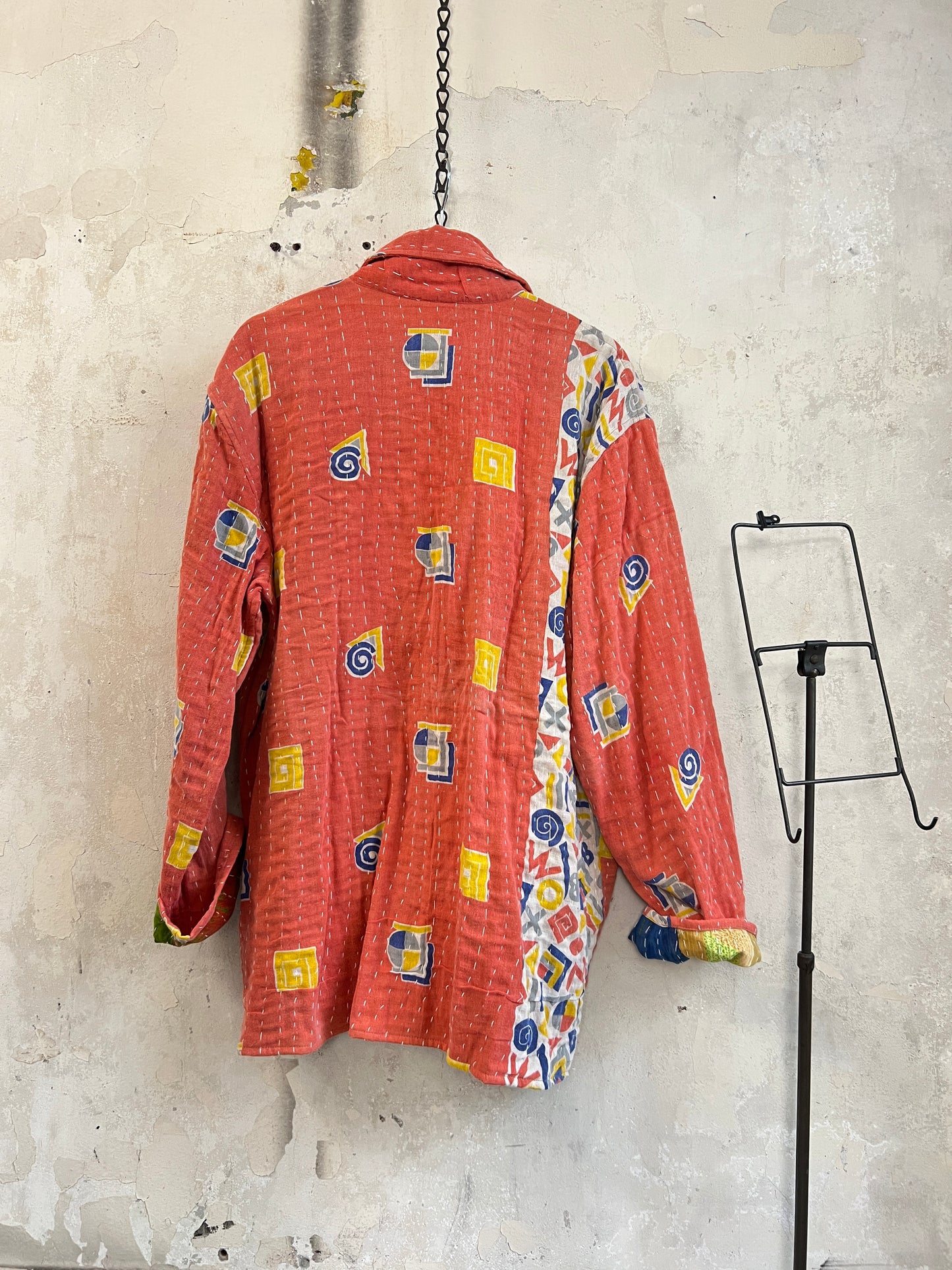 Vintage Cotton Kantha Reversible Jacket ~ No 14