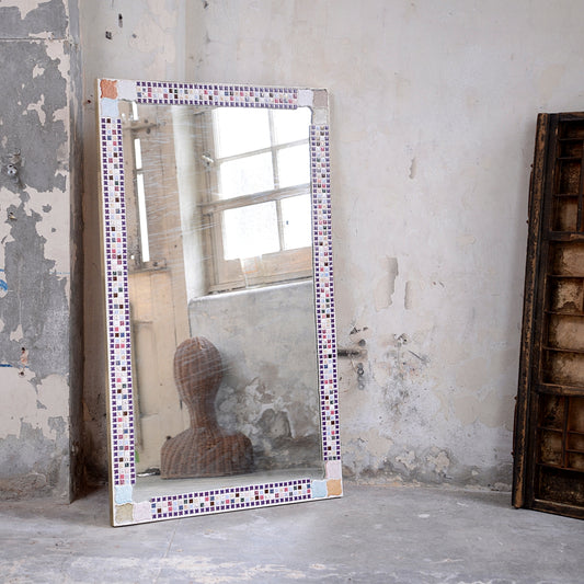 French 1960’s Tiled Mosaic Mirror