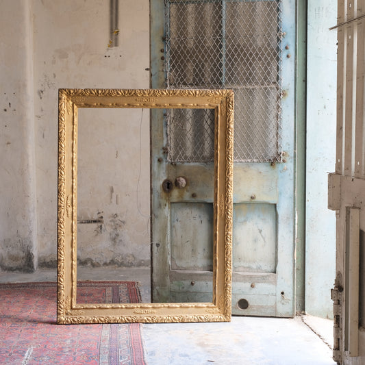 Large ornate gold picture frame