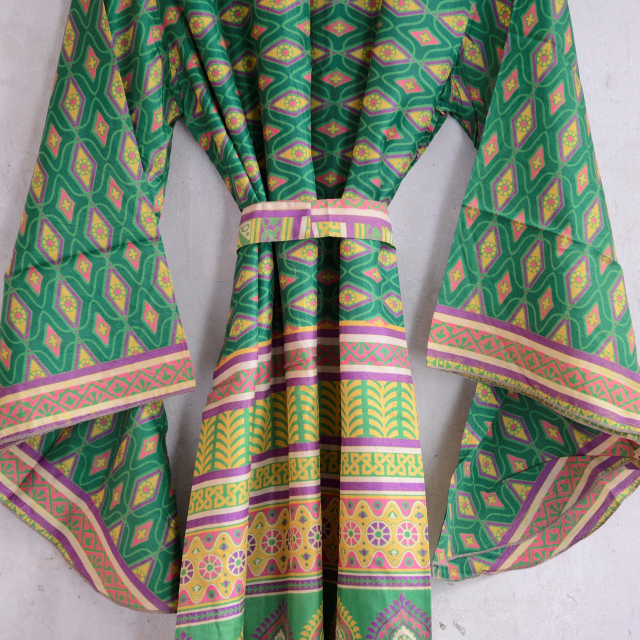 Vintage Silk Batwing Kimono - Z