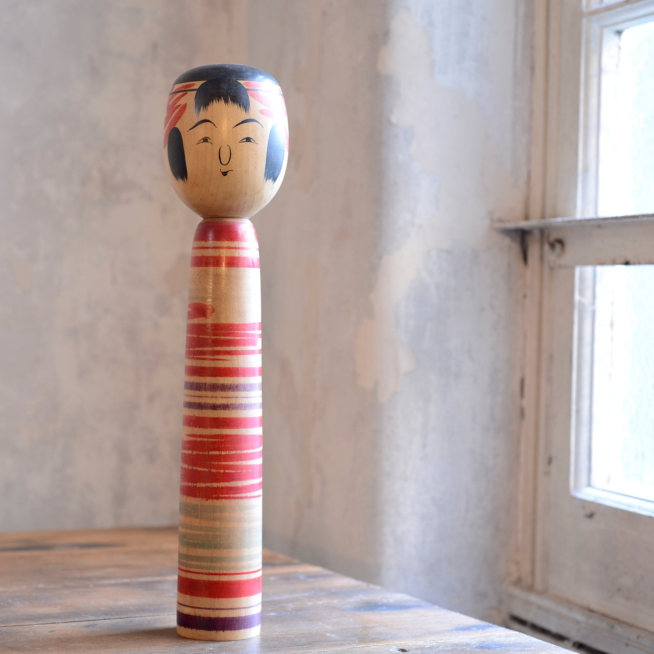 Traditional Japanese Folk Art Kokeshi Doll - 8