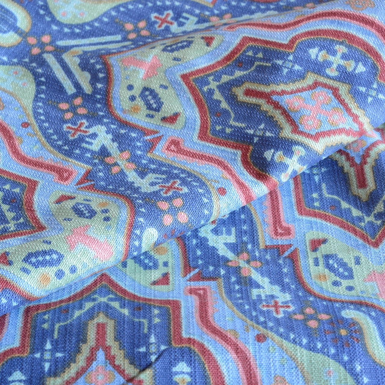 Unused Old Stock Upholstery Fabric | MIKHAIL PIETRANEK Ludwick - Blue per metre