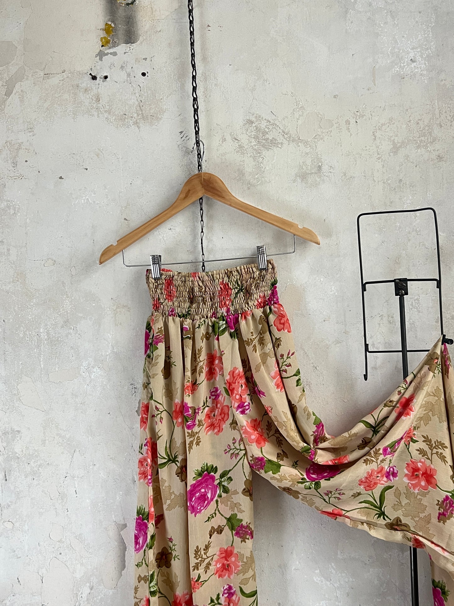 Vintage Silk Trousers & Shirt Co-ordinated Set