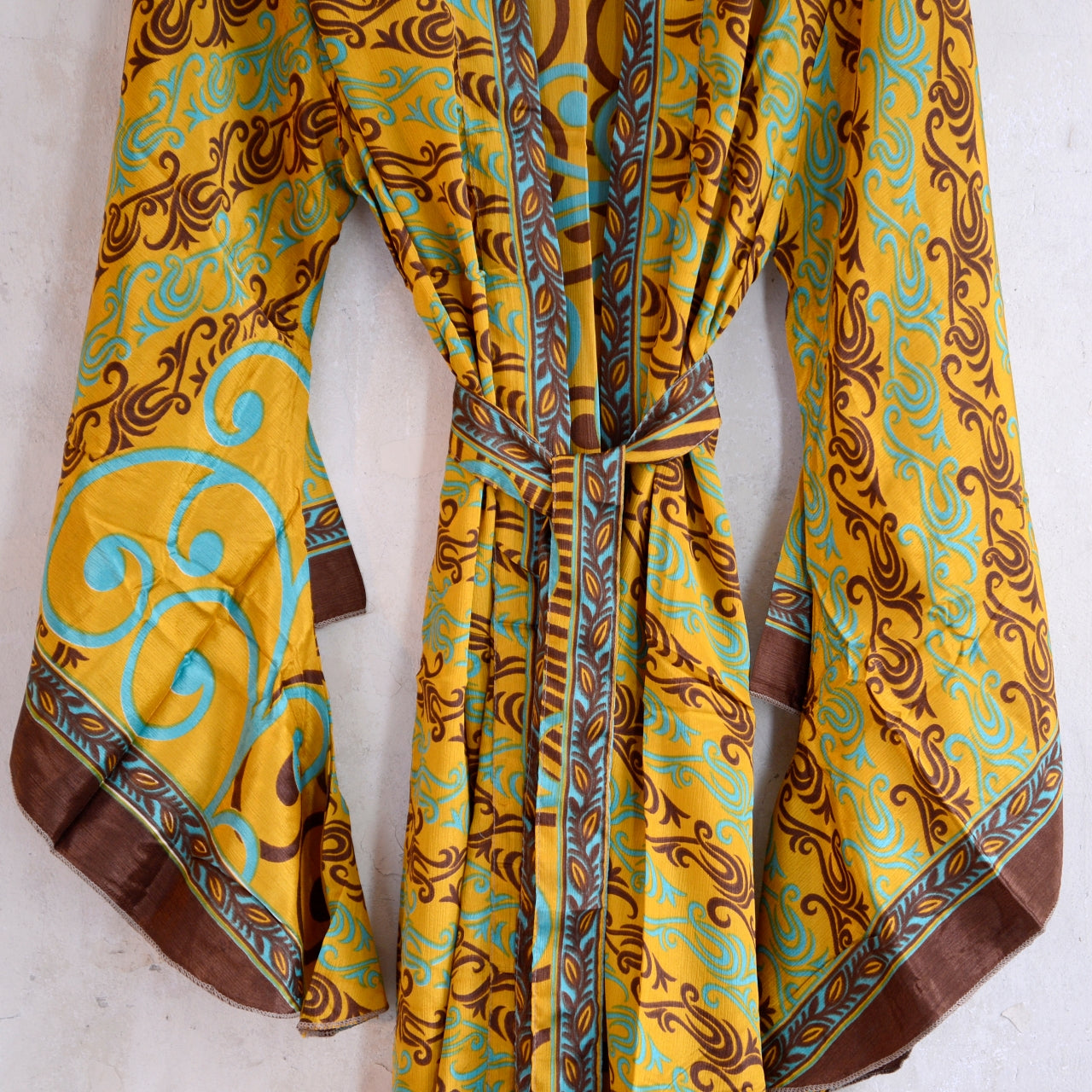 Vintage Silk Batwing Kimono - EE