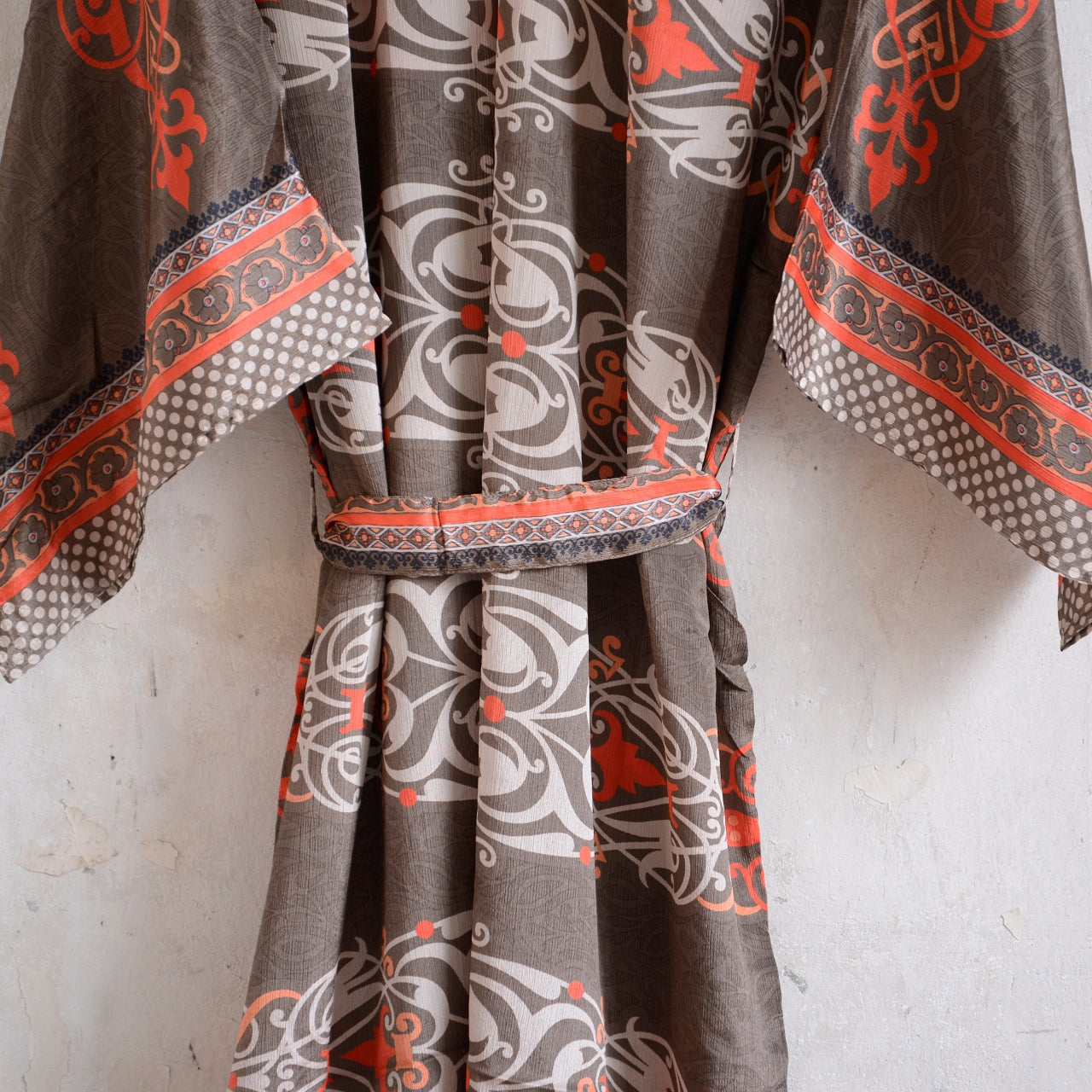 Long Vintage Silk Kimono