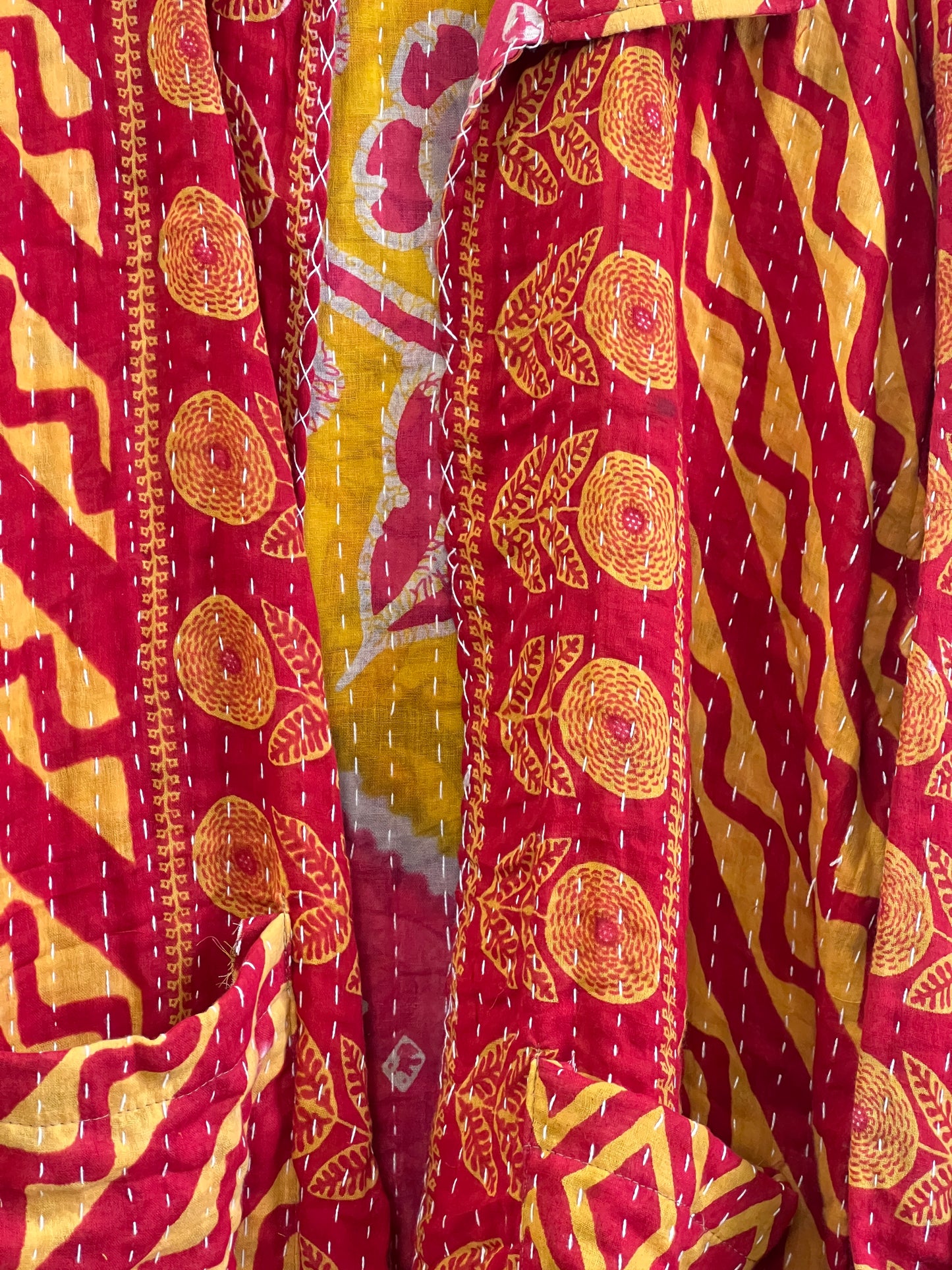 Vintage Cotton Kantha Reversible Jacket ~ No 26