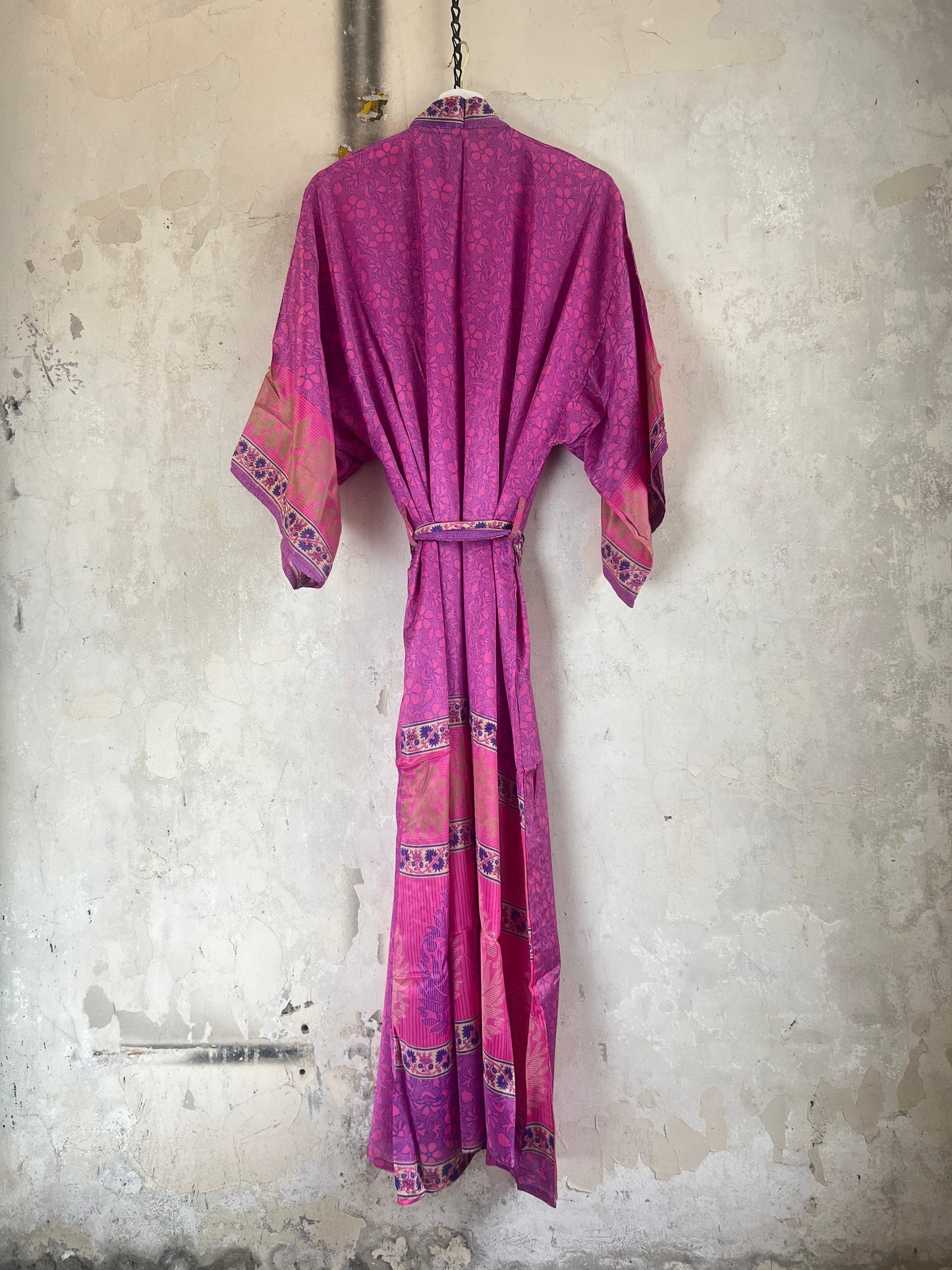 Long Vintage Silk Kimono