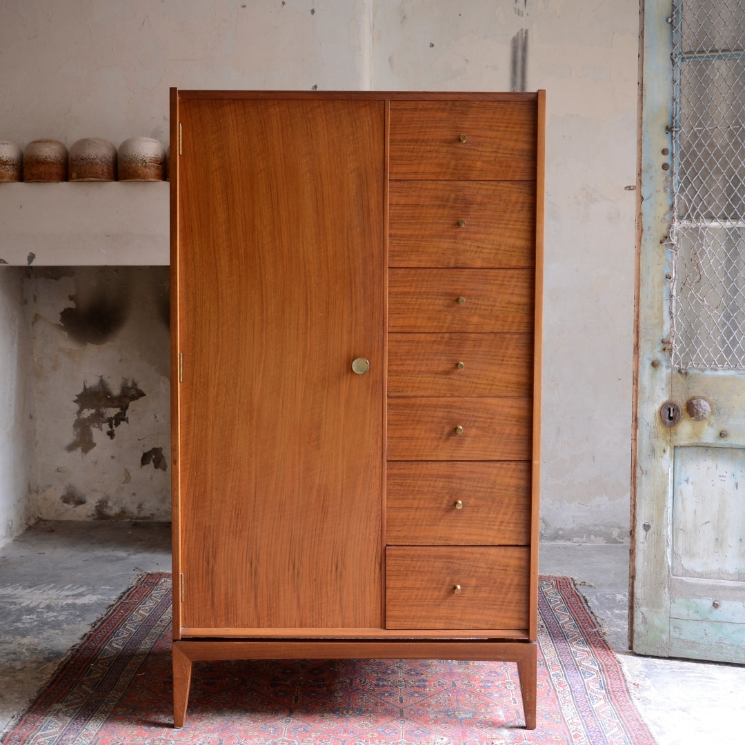 Mid-Century Wardrobe with Drawers