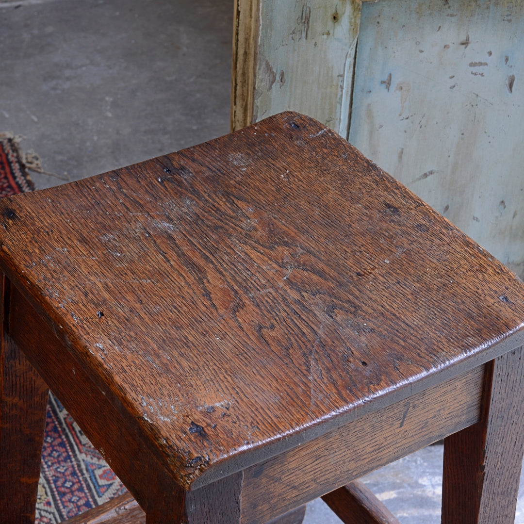 1930’s Oak School Stool