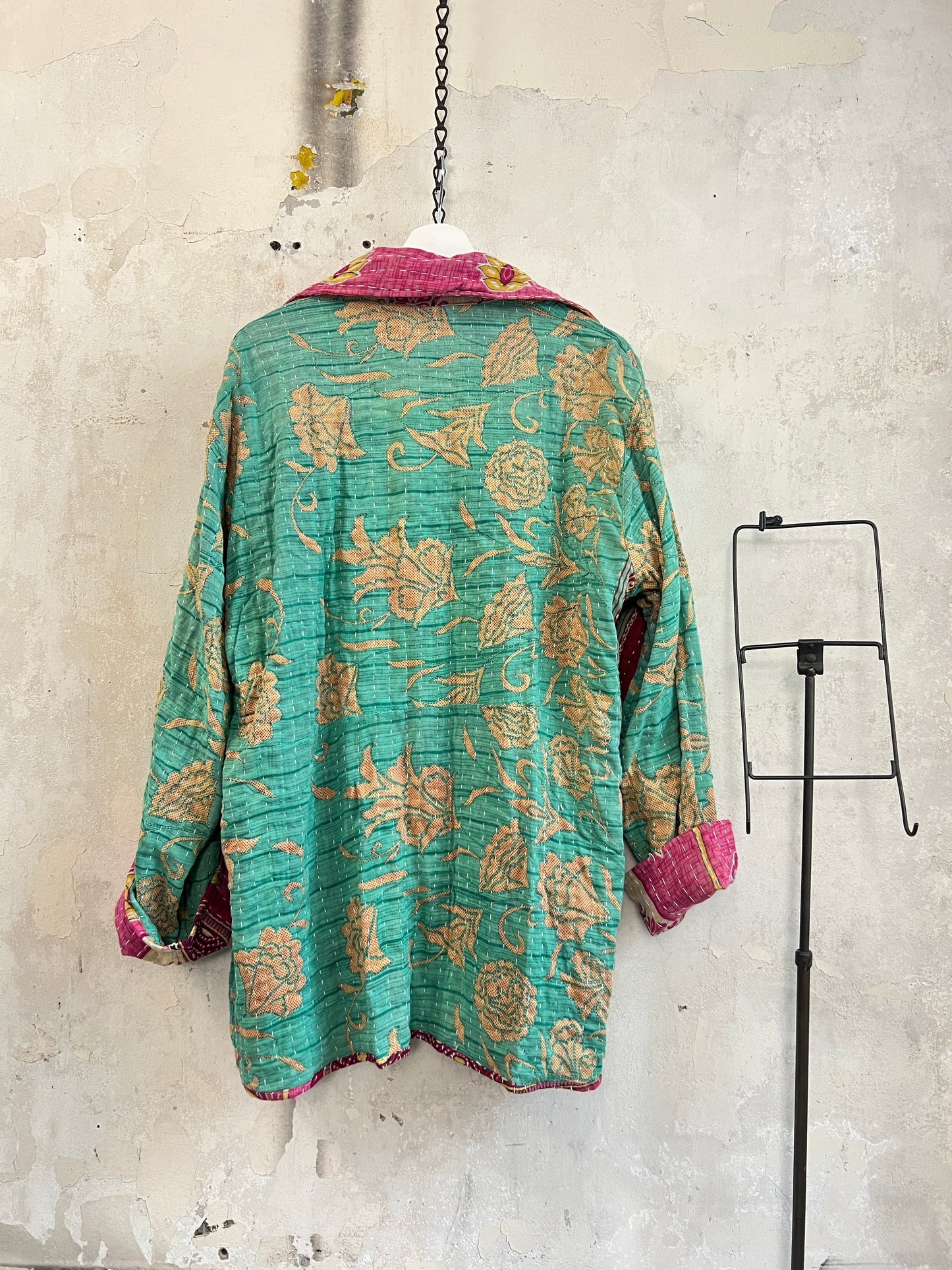 Vintage Cotton Kantha Reversible Jacket ~ No 18