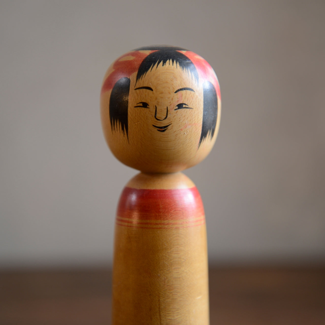 Set of 3 Traditional Japanese Folk Art Kokeshi Dolls
