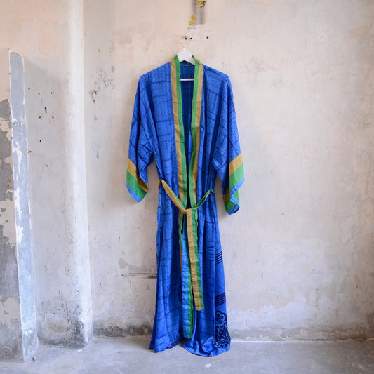 Long Vintage Silk Kimono