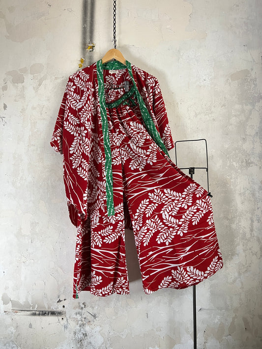 Vintage Silk Trousers & Shirt Co-ordinated Set