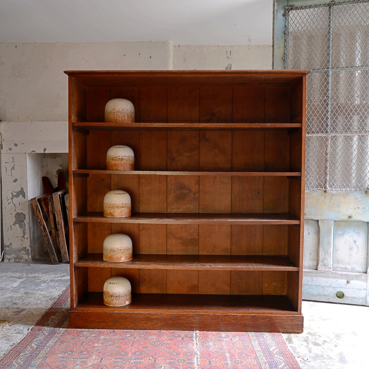 Large 19thC Oak Bookshelves