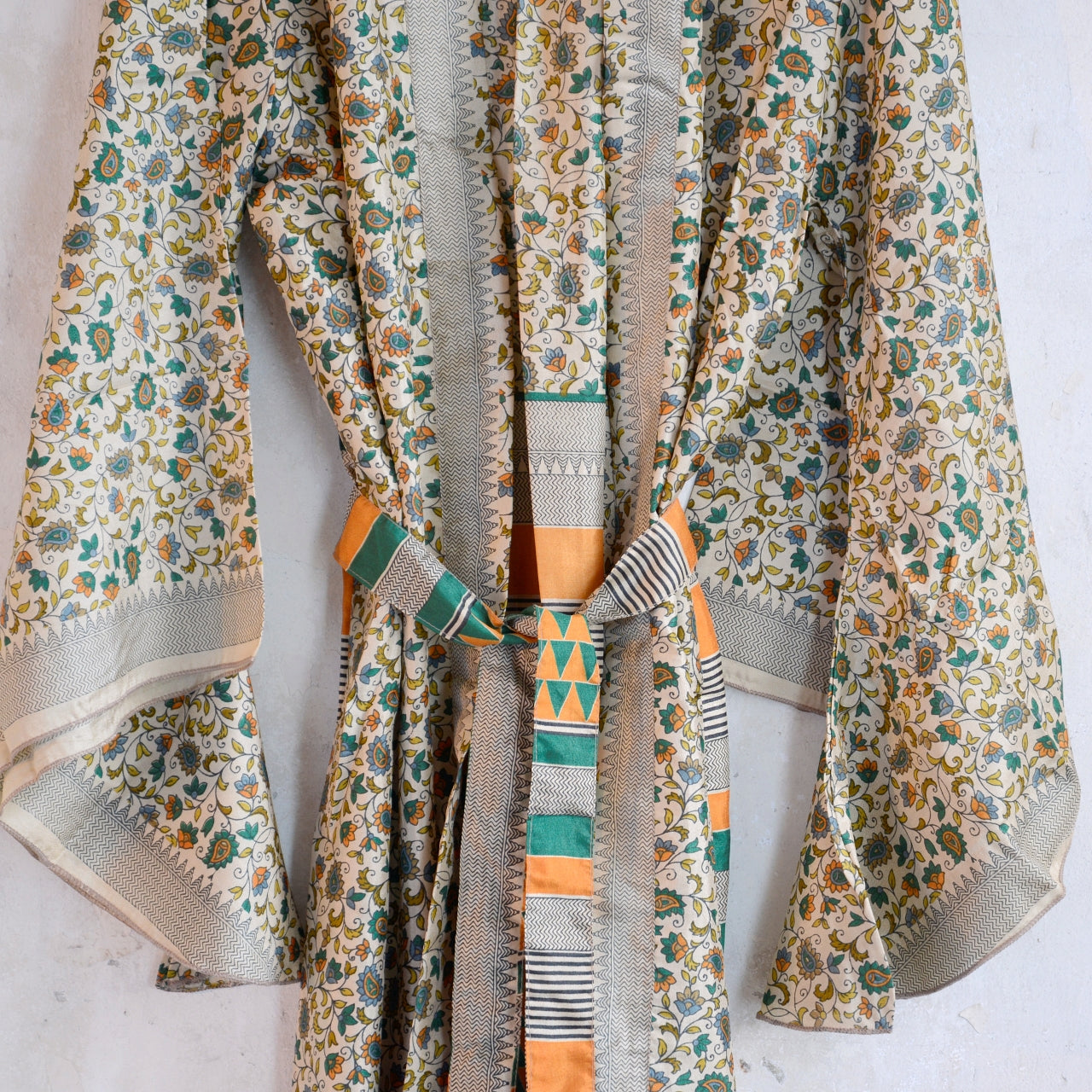 Vintage Silk Batwing Kimono - E