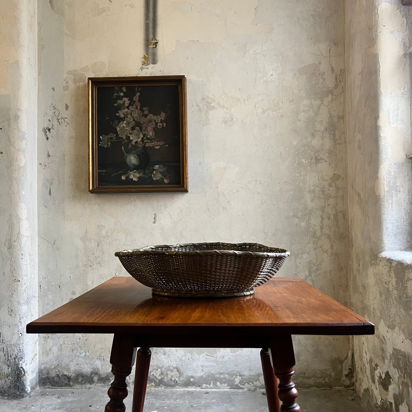 French Silverplate Woven Basket - Superb Quality