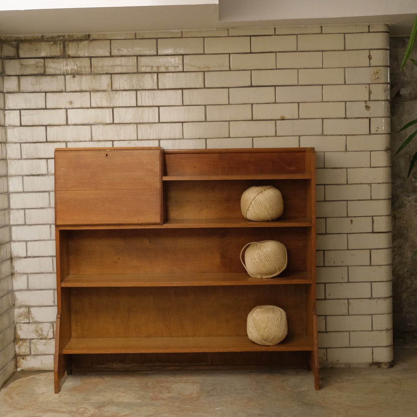 Oak Bureau Bookshelves