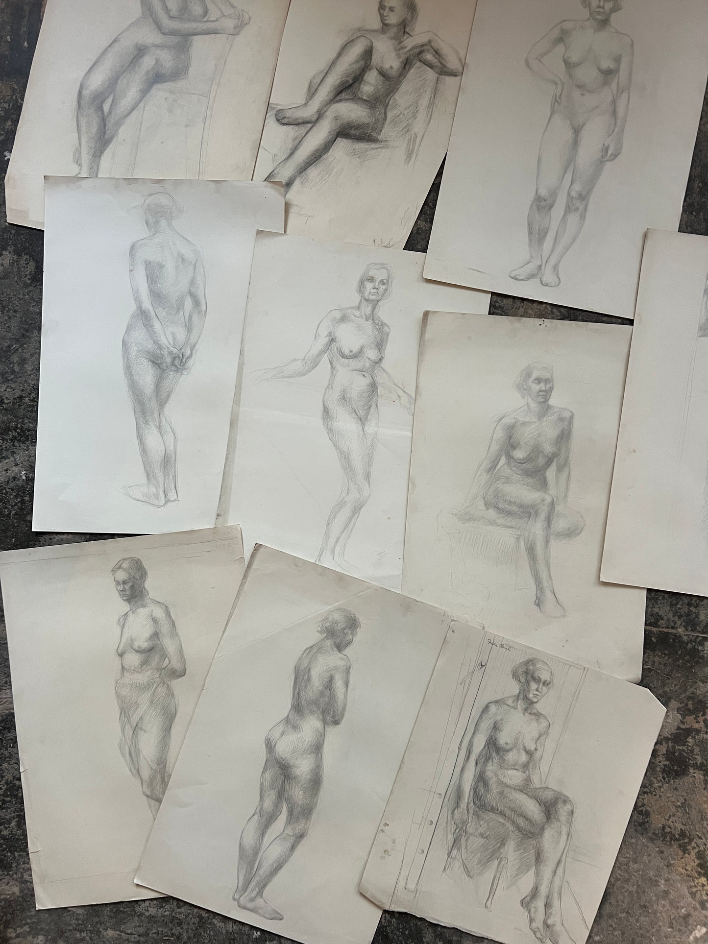 Collection of Femail Life Studies | FREDA H. CLOUGH (English 1915-2008)