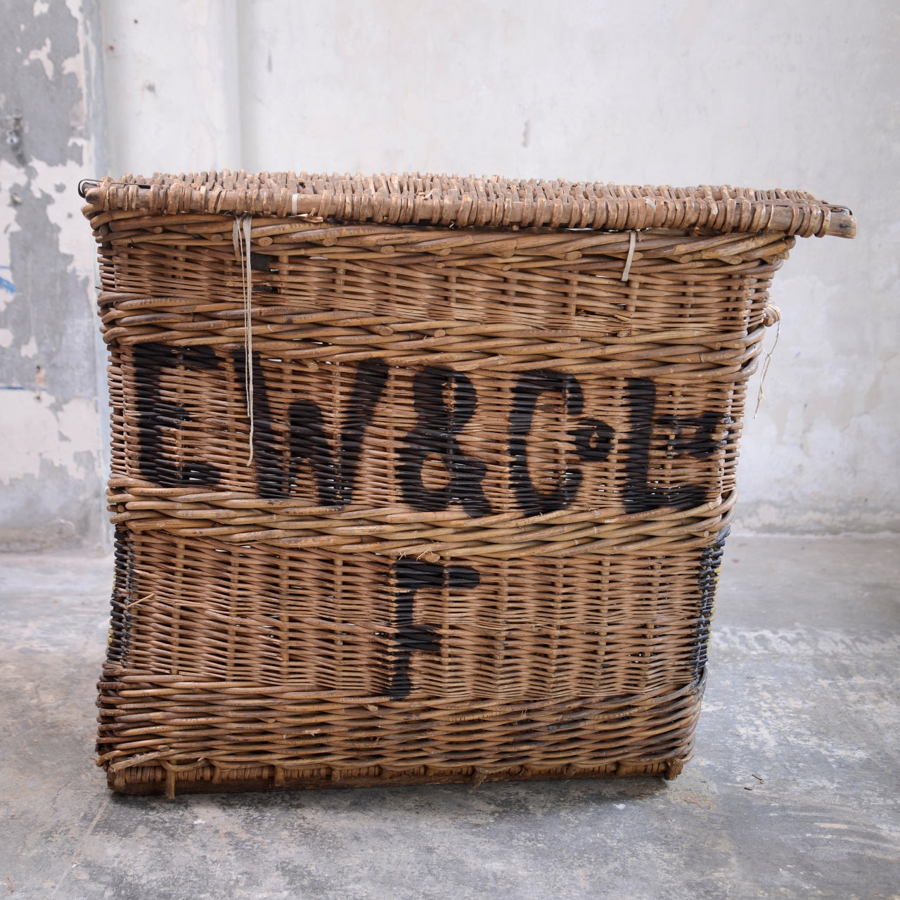 19thC Edwin Woodhouse & Co Mill Basket